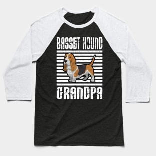 Basset Hound Grandpa Proud Dogs Baseball T-Shirt